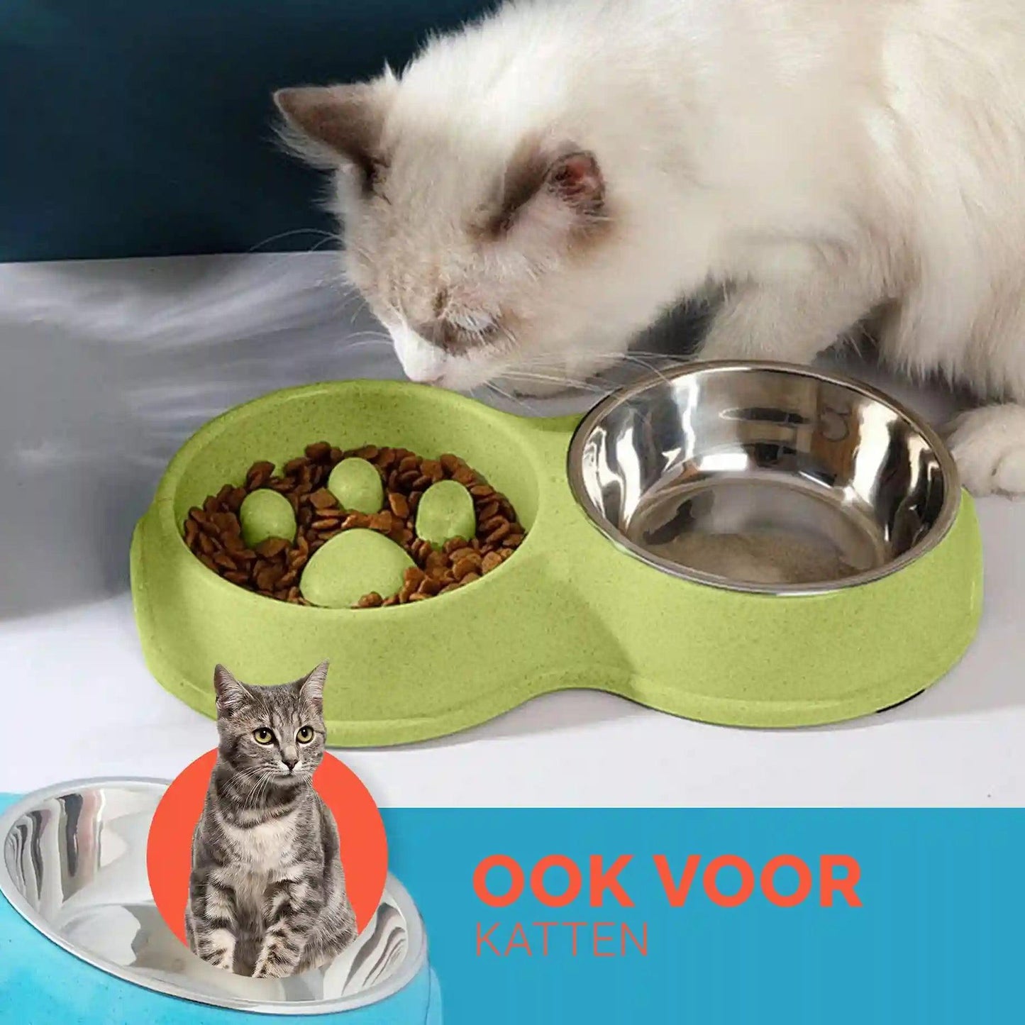 Anti schrokbak Katten en Kleine Honden - Dierenhoekje