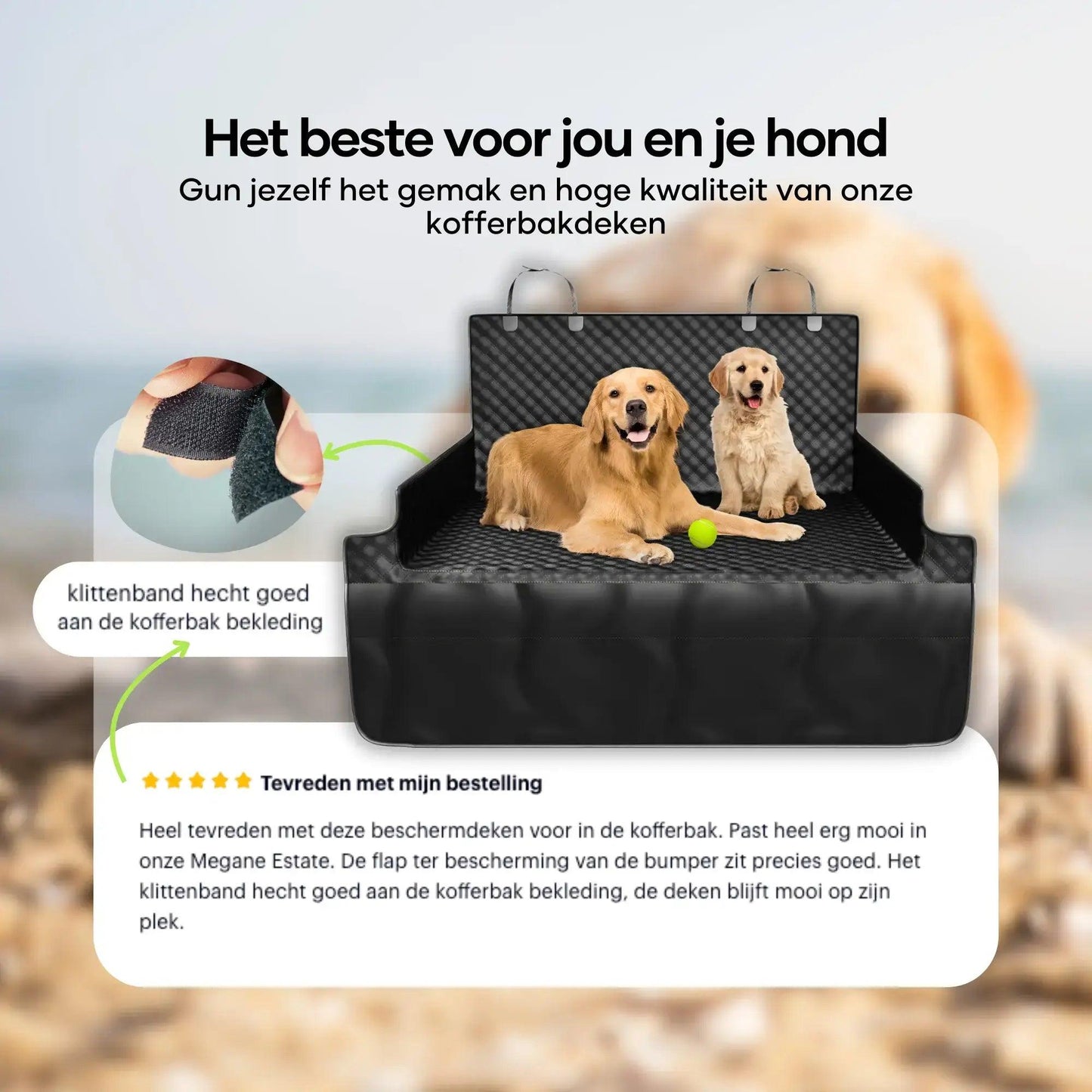 Kofferbak Beschermhoes voor Honden - Dierenhoekje