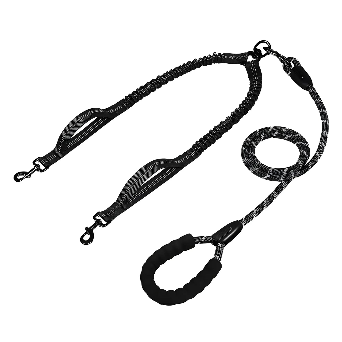 Double Dog Leash with Padded Handle