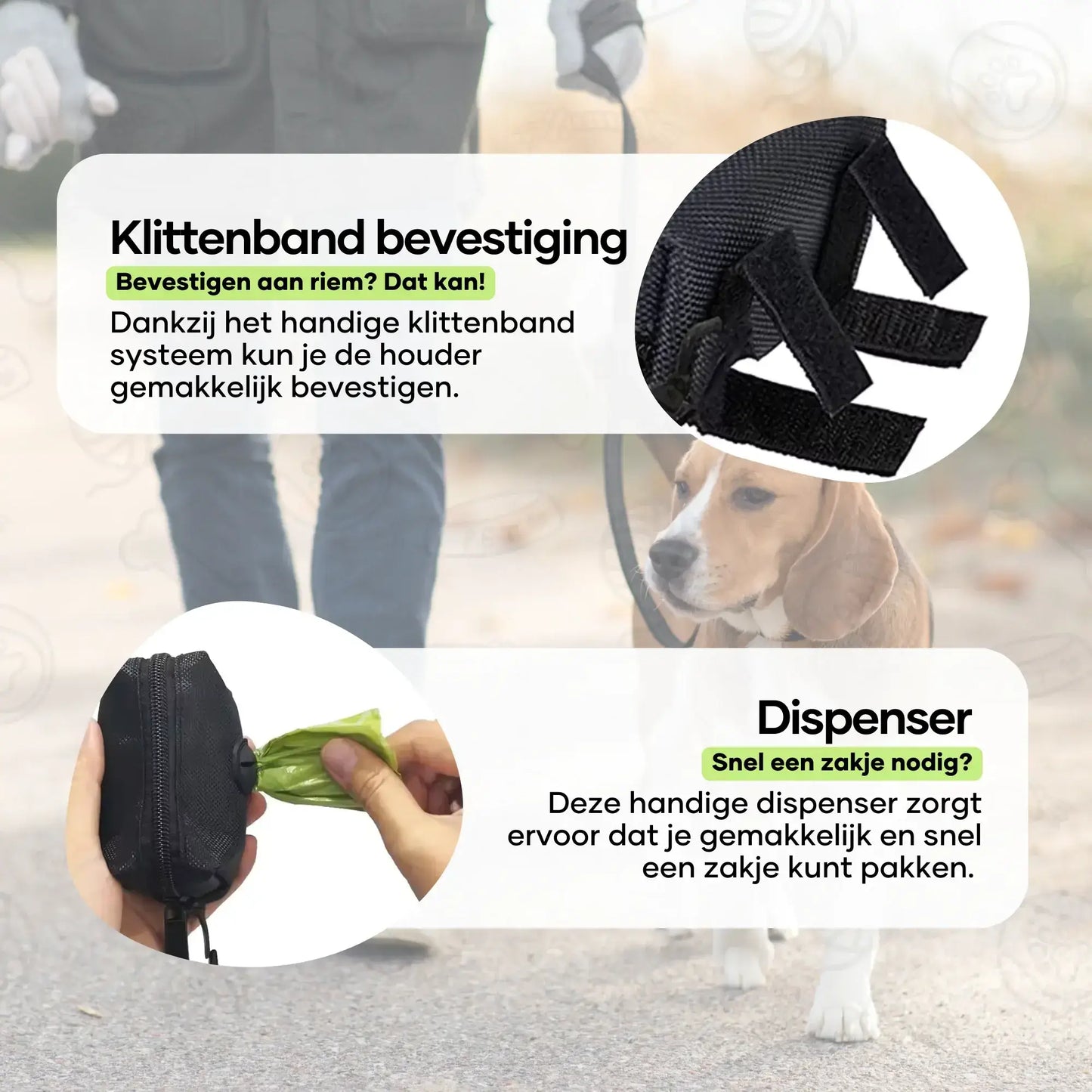 Dog Poo Bag Holder for Large Bags