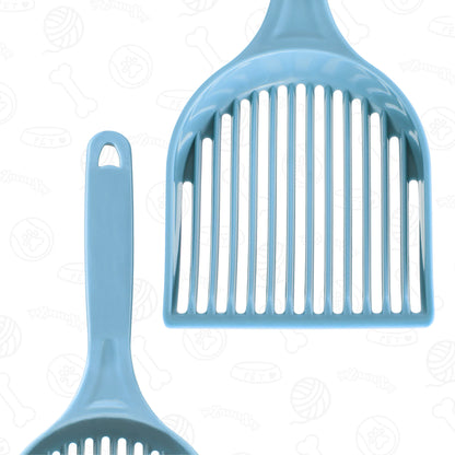 Cat litter scoop with holder